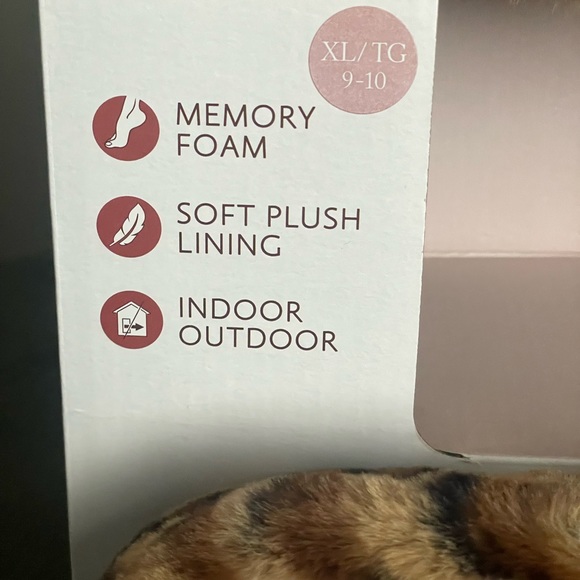 Jessica Simpson Women’s Size 9-10 Leopard Slippers. New in Box. - Picture 8 of 8